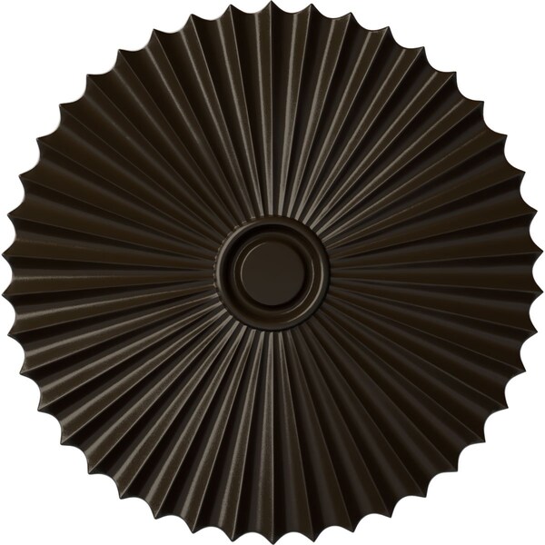 Ekena Millwork Shakuras Ceiling Medallion (For Canopies up to 5 3/4"), Hand-Painted Stone Hearth, 33 7/8"OD x 2"P CM34SHSHF - main